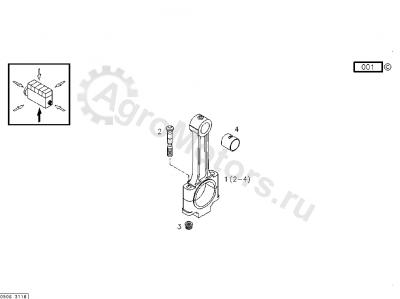 0019924340 Втулка шатуна Вид 1