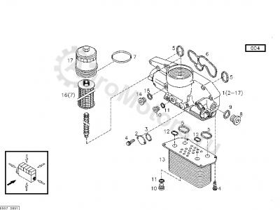 04252402 Уплотнение теплообменника Вид 1 04252402 Уплотнение теплообменника Вид 1