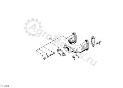 04233529 Прокладка выпуска Вид 2 04233529 Прокладка выпуска Вид 2