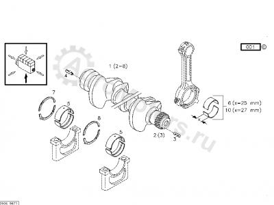 02929344 Коленвал Вид 2
