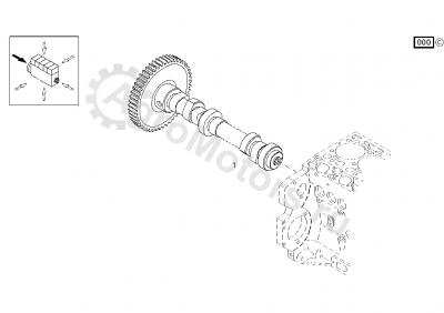 04502767 Распределительный вал Вид 1 04502767 Распределительный вал Вид 1