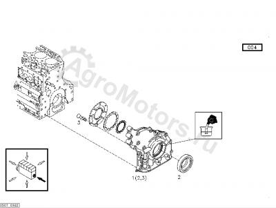 04907772 Сальник коленвала передний Вид 2 04907772 Сальник коленвала передний Вид 2