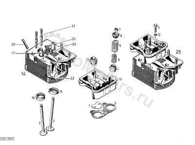 04146225 Клапан впускной Вид 1 04146225 Клапан впускной Вид 1