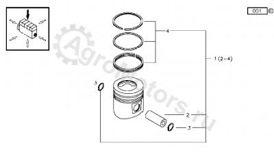 04501339 Комплект поршневых колец Вид 2