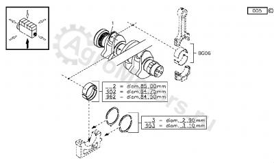 02929432 Вкладыш коренной Вид 2
