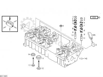 04290025 Клапан выпускной Вид 1
