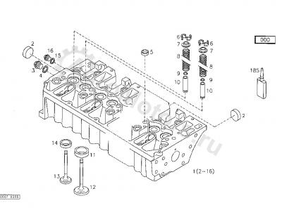 12164698 Сухарь Клапана Вид 2