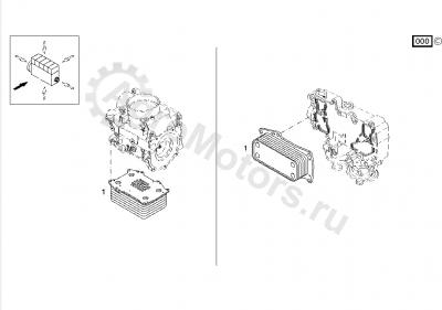 04912105 Радиатор масляный Вид 2