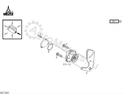 04503573 Насос топливный Вид 2 04503573 Насос топливный Вид 2