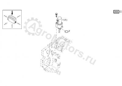 02113790 Клапан электромагнитный останова Вид 1