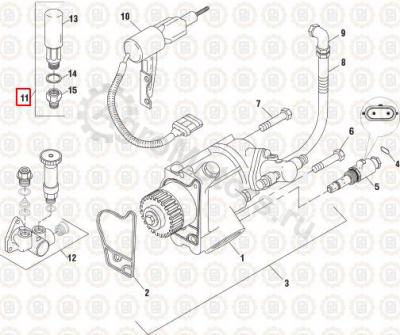 1825473C93 Насос ручной подкачки топлива Вид 1