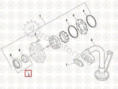 436030 Комплект переднего уплотнения Вид 2