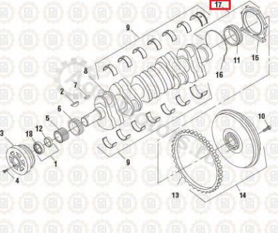 1841139C93 Корпус заднего уплотнения Вид 2