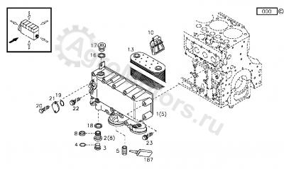04288125 Радиатор масляный Вид 2