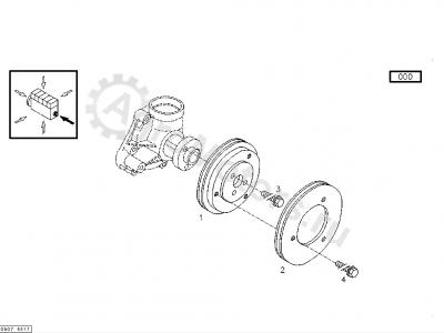 04255019 Шкив Вид 1 04255019 Шкив Вид 1