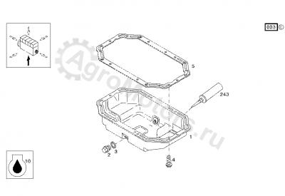 04204453 Прокладка поддона Вид 1