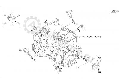 04506856 Блок двигателя Вид 1