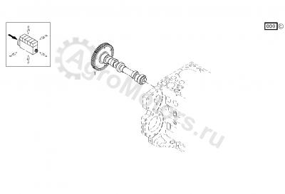 04502750 Распредвал Вид 2 04502750 Распредвал Вид 2