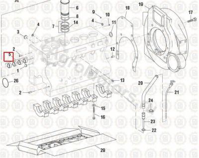 680117C3 Набор вкладышей распредвала Вид 1