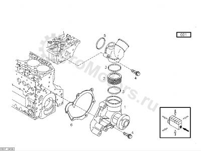 04198968 Прокладка водяного насоса Вид 2