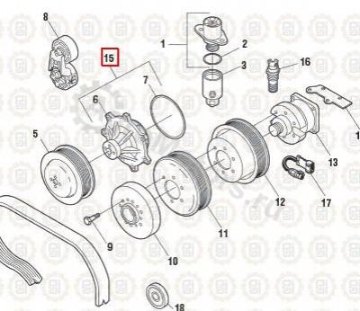 NAV1831676C92 Насос водяной Вид 1 NAV1831676C92 Насос водяной Вид 1