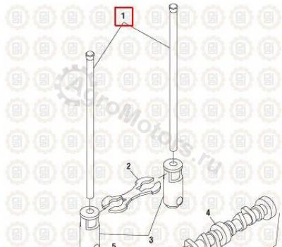 NAV1821962C2 Штанга толкателя Вид 1