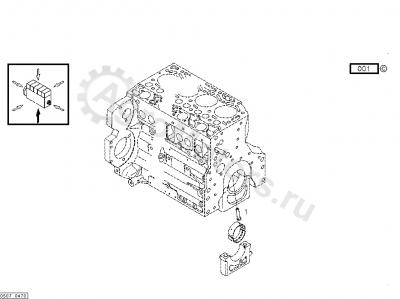04207521 Форсунка охлаждения поршня  Вид 1