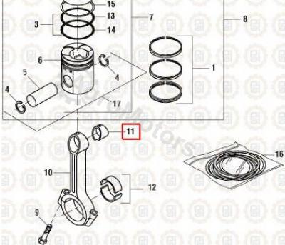 NAV1818598C1 Втулка шатуна Вид 1