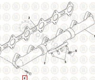 NAV1817830C1 Болт выпускного коллектора Вид 1
