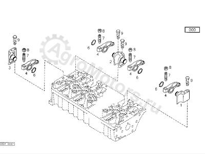 04200959 Ось коромысла в сборе с коромыслом Вид 2
