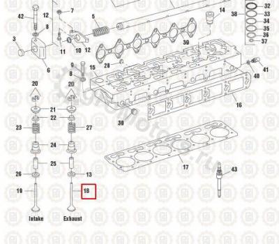 1824840C1 Клапан выпускной Вид 1