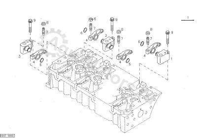 04195928 Стойка коромысла в сборе Вид 1
