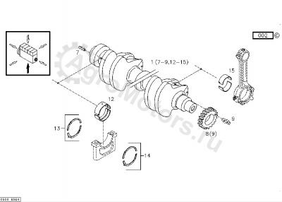 6005030039 Вкладыш коренной Вид 1