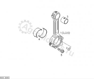 02235207 Вкладыш шатунный Вид 1