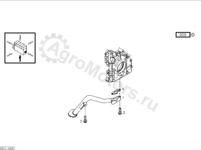 04285333 Трубка всасывающая масляная Вид 1 04285333 Трубка всасывающая масляная Вид 1