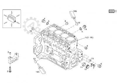 04296581 Блок двигателя Вид 1