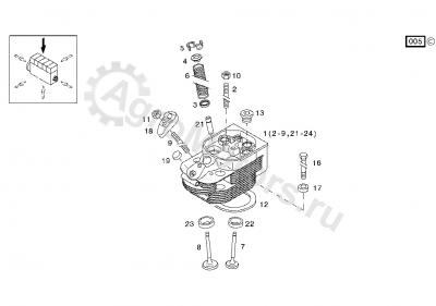 6005029482 Клапан выпускной Вид 1