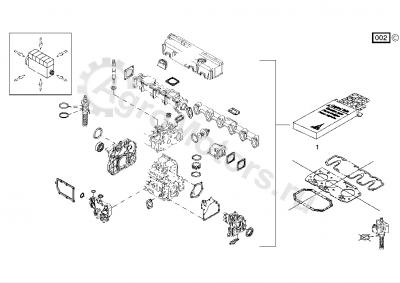 02937586 Комплект прокладок двигателя Вид 1