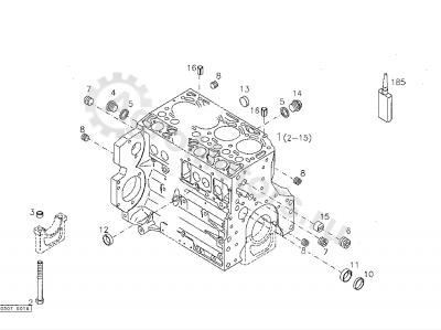 0013016540 Заглушка блока цилиндров Вид 1
