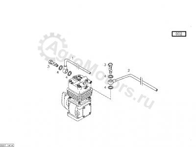 04208501 Трубка охлаждения компрессора Вид 1