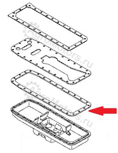04157240 Прокладка поддона  Вид 1