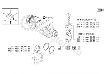 04270242 Вкладыш коренной ORIGINAL DEUTZ AG Вид 2