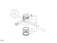 04156566 Комплект поршневых колец