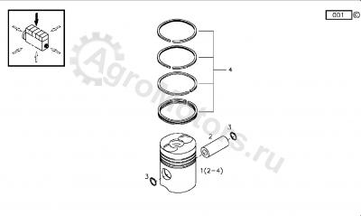 02235561 Комплект поршневых колец Вид 1