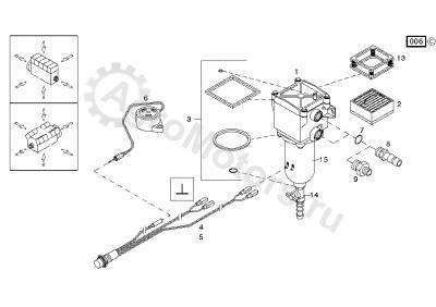 04297812 Фильтр топливный грубой очистки DEUTZ AG ORIGINAL Вид 2