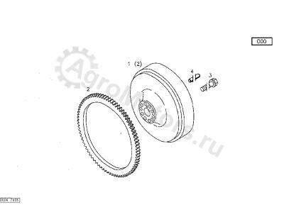 04193458 Болт крепления маховика Вид 1 04193458 Болт крепления маховика Вид 1