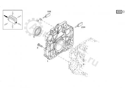04907773 Сальник коленвала задний Вид 1