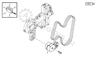 04504262 Натяжитель ремня Вид 2 04504262 Натяжитель ремня Вид 2