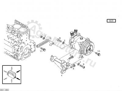 D46488900 Кронштейн кондиционера Вид 1