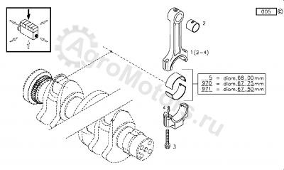 02931474 Вкладыш шатунный Вид 2